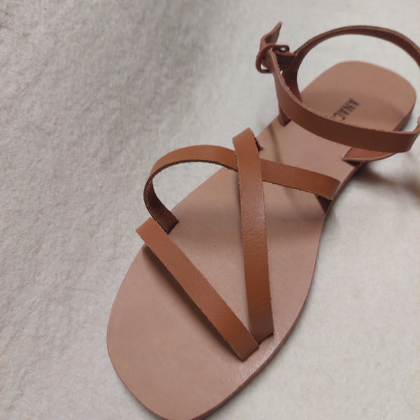 Anacapri - Leather Sandals Roman Tan