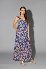 Drama the Label - Mid Summer Dress - Cyan Flower