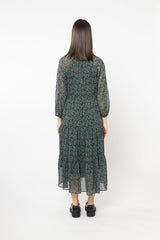 Leila + Luca - Willow Maxi Dress - Blue Scattered Floral