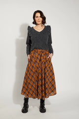 Drama the Label - Claire Skirt Autumn Check