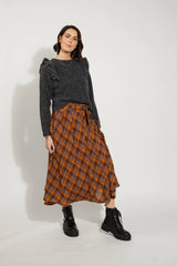 Drama the Label - Claire Skirt Autumn Check
