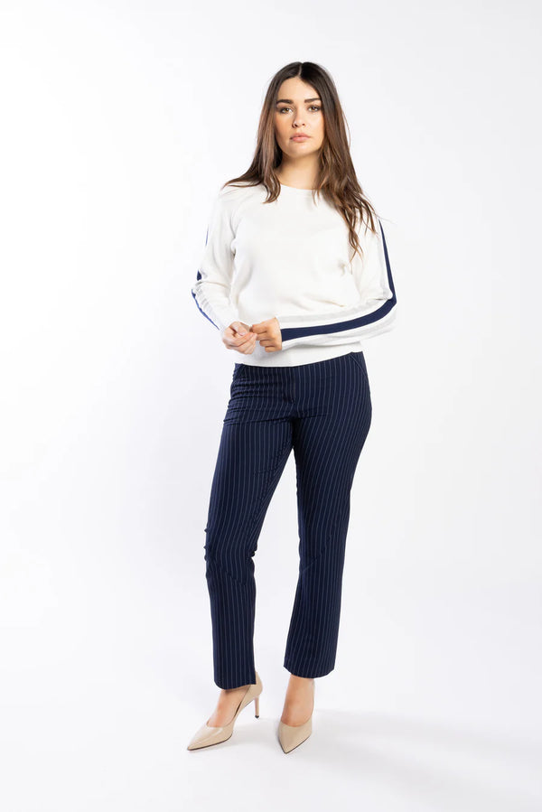 Drama The Label - Racer Sweater - Pearl