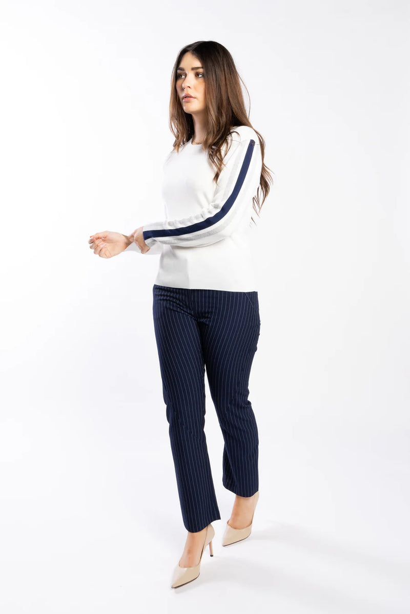 Drama The Label - Racer Sweater - Pearl