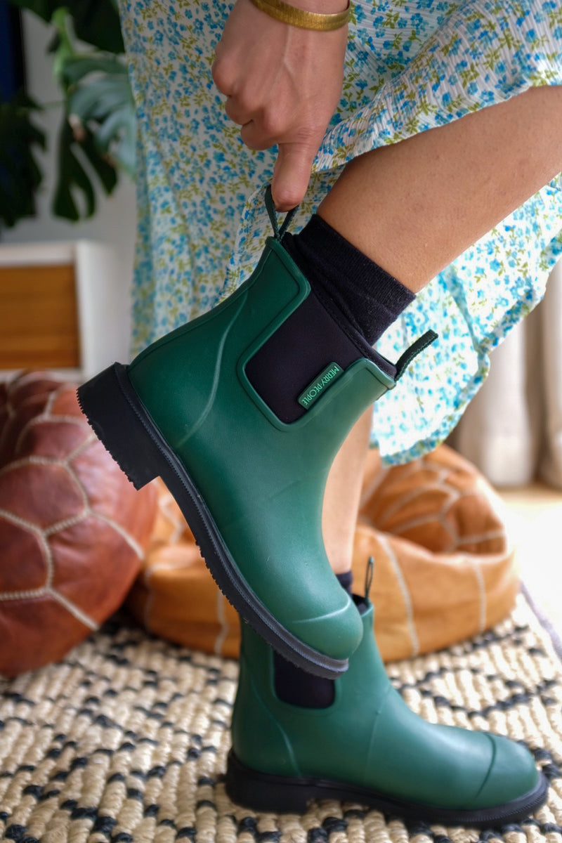 Merry People Rain Boots Merry People Bobbi Boot Alpine Green
