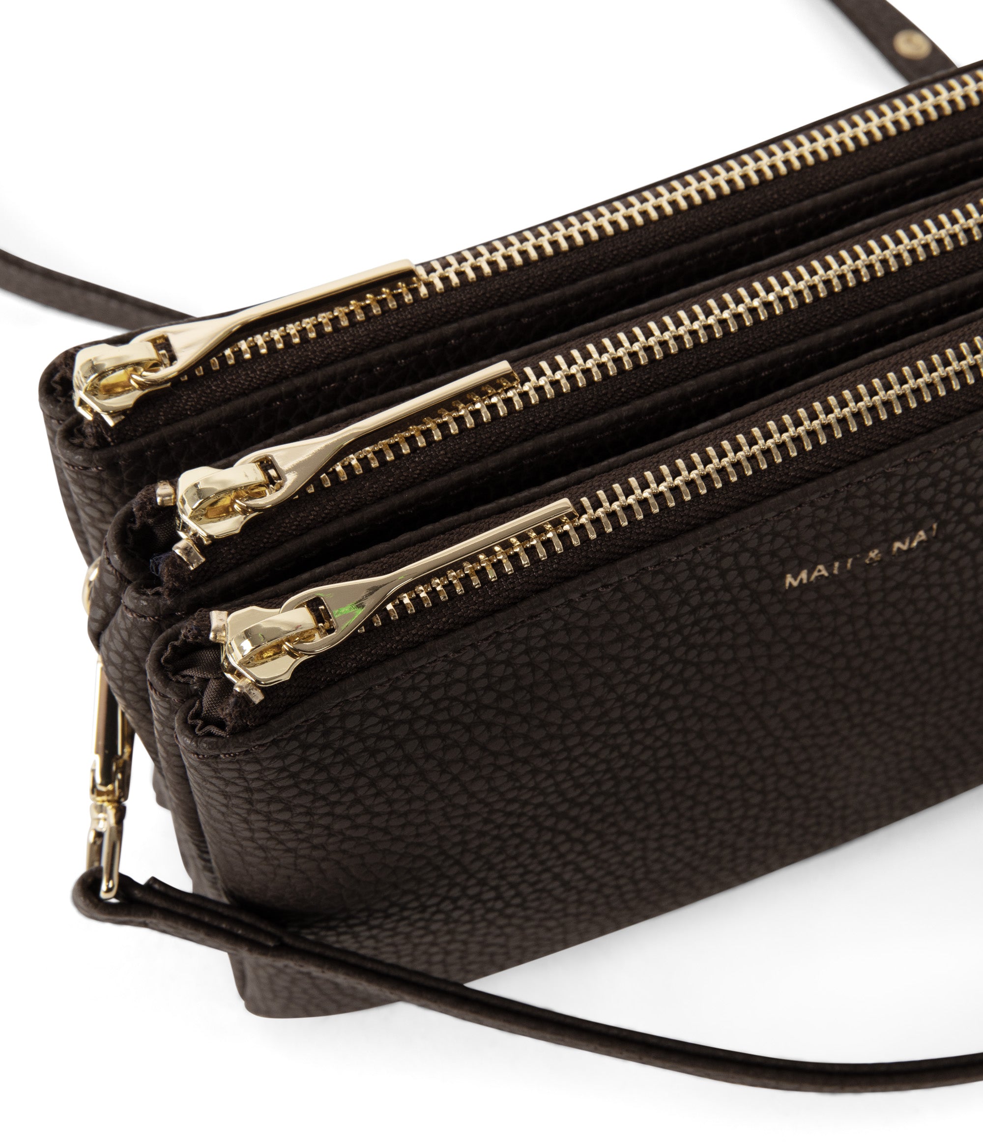 Matt & Nat Triplet Vegan Leather Crossbody Bag Purity Orinoco