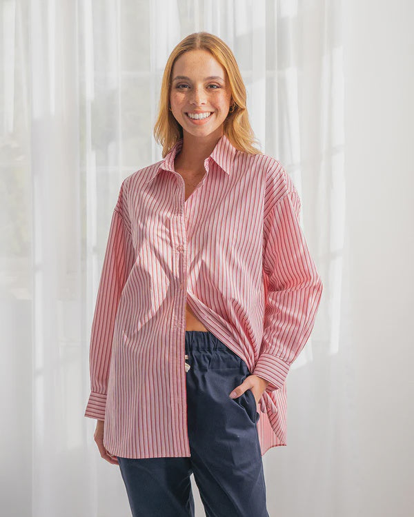 Arlington Milne - EK Harlem Oversized Shirt Pink