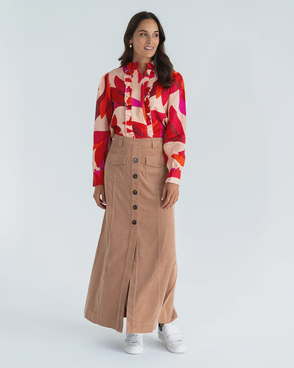 EK - Hudson Maxi Skirt Camel