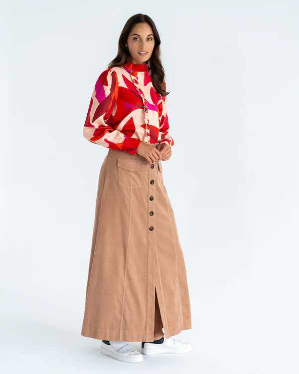 EK - Hudson Maxi Skirt Camel