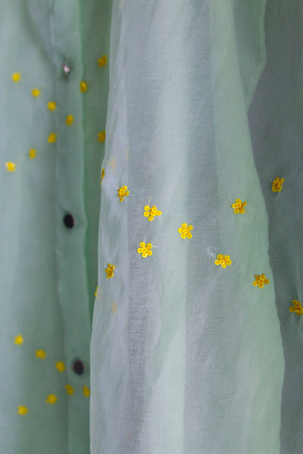 Artinmywardrobe - Organza Top - Mint