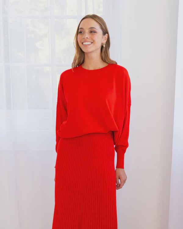 Arlington Milne - Lucy Knit Poppy Red