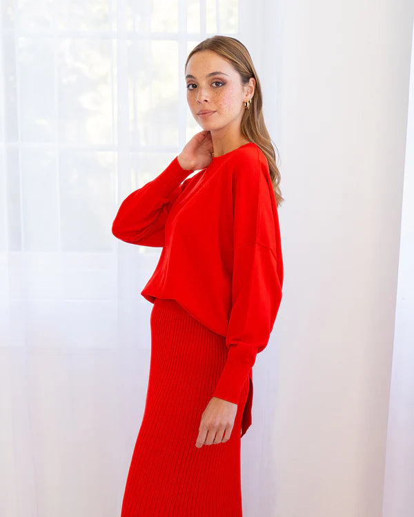 Arlington Milne - Lucy Knit Poppy Red