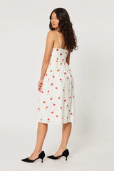 Rollas - Strappy Leonie Roses Dress White