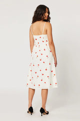 Rollas - Strappy Leonie Roses Dress White