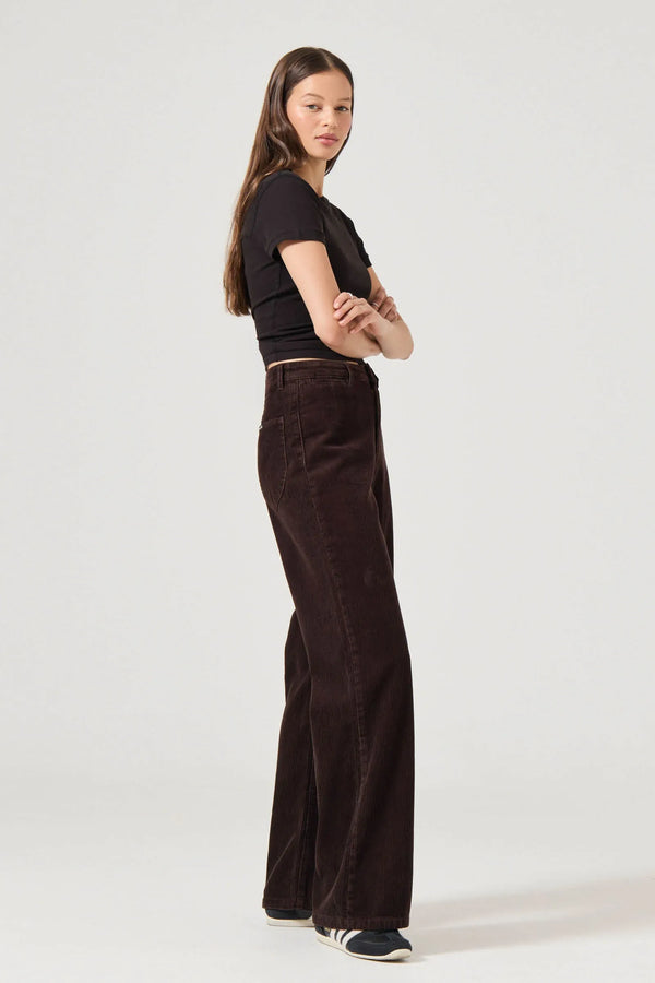 Rollas - Sailor Pant Long Chocolate Cord