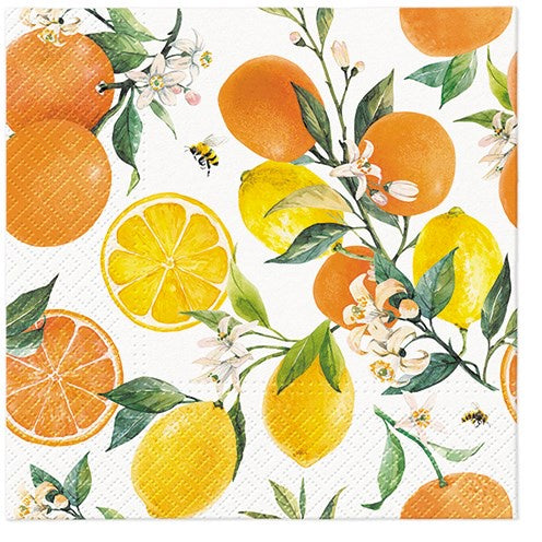 Paw Decor - Citrus with Bees Napkins