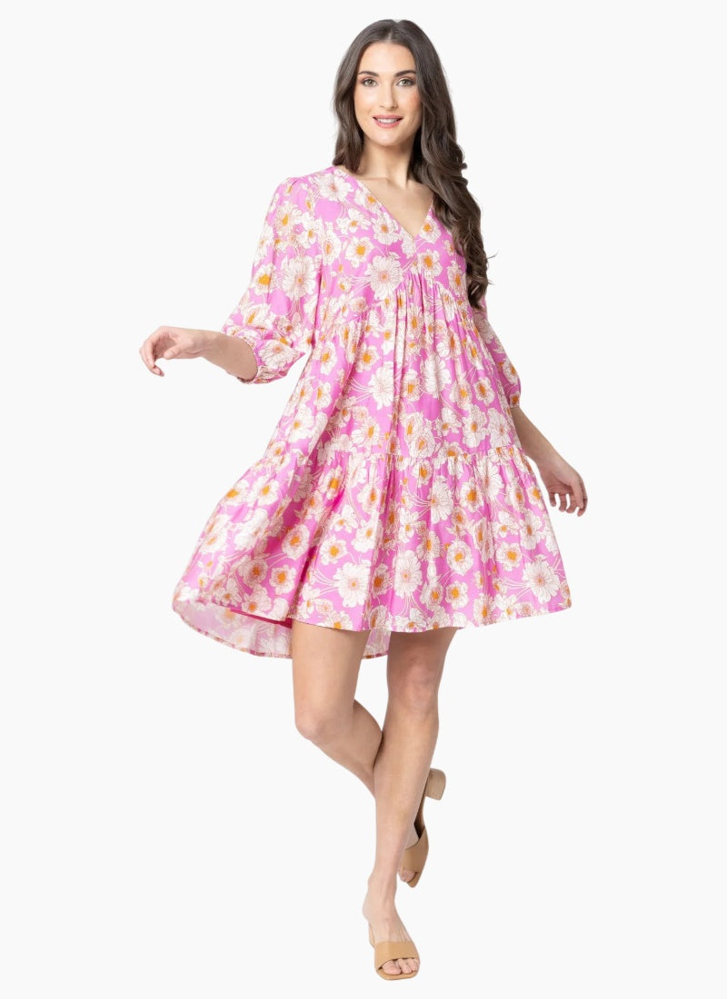 Seeking Lola - Aspiring Mini Dress Candy Bloom