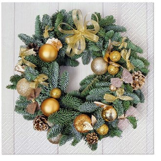 Tete a Tete - Golden Wreath Napkins