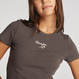 Wrangler- Rose Staple Rib Tee