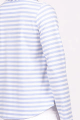 Wilson Trollope - Emilia Top Periwinkle L/S Stripe