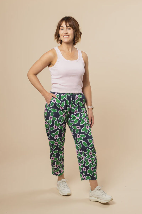 Two + Lou - All Day Pants Flora Nova