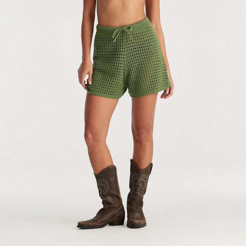 Wrangler - Dreamer Crochet Short Elm Green