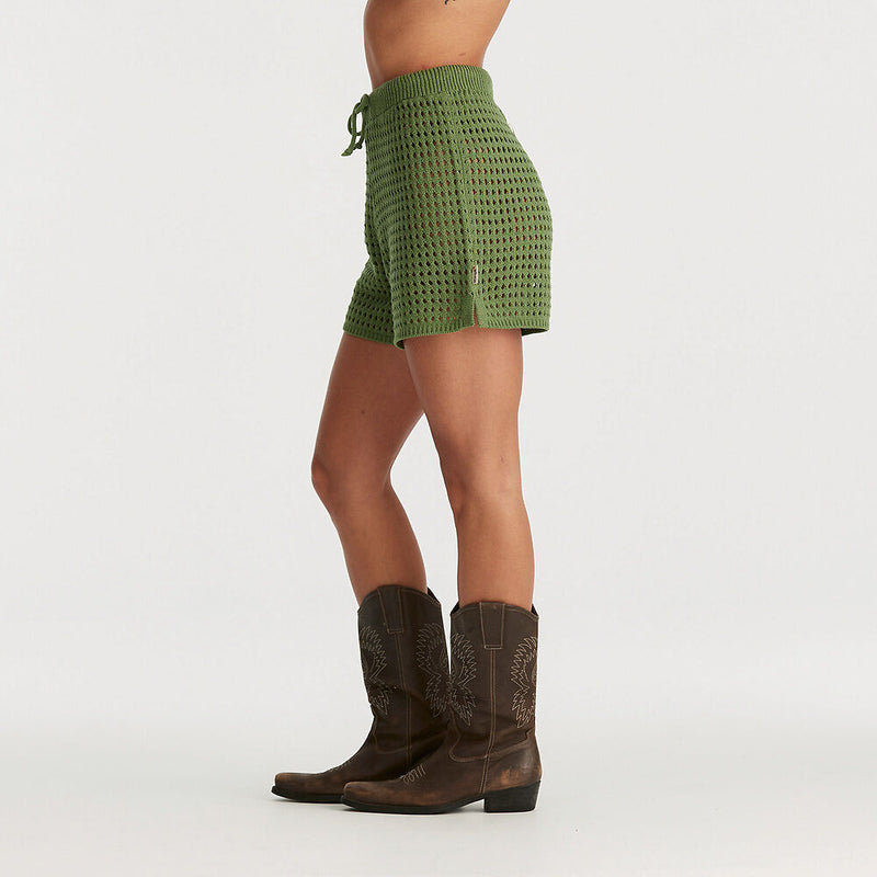 Wrangler - Dreamer Crochet Short Elm Green