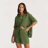 Wrangler - Dreamer Crochet Shirt Elm Green