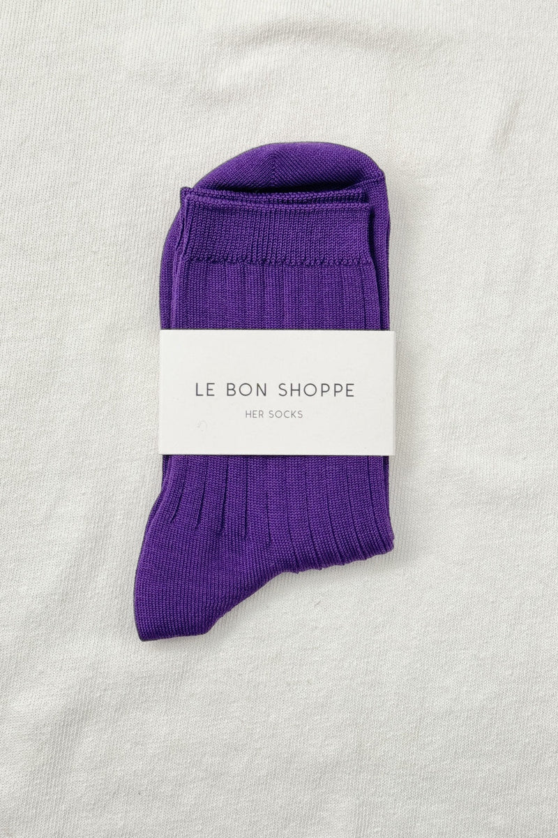 Le Bon - Her Socks Egg Plant