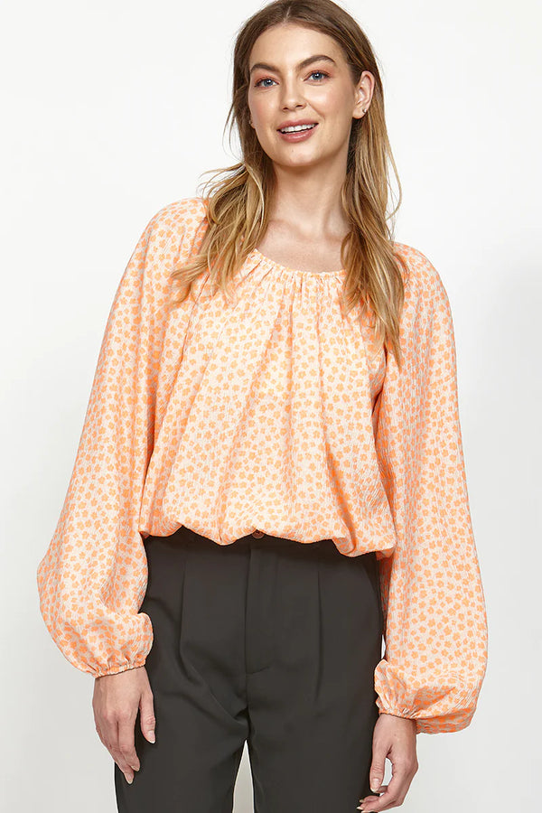 LEO+BE - Imperial Top - Tangerine