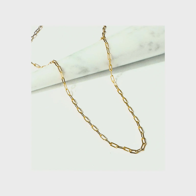 Lindi Kingi - Paperclip Necklace - Gold