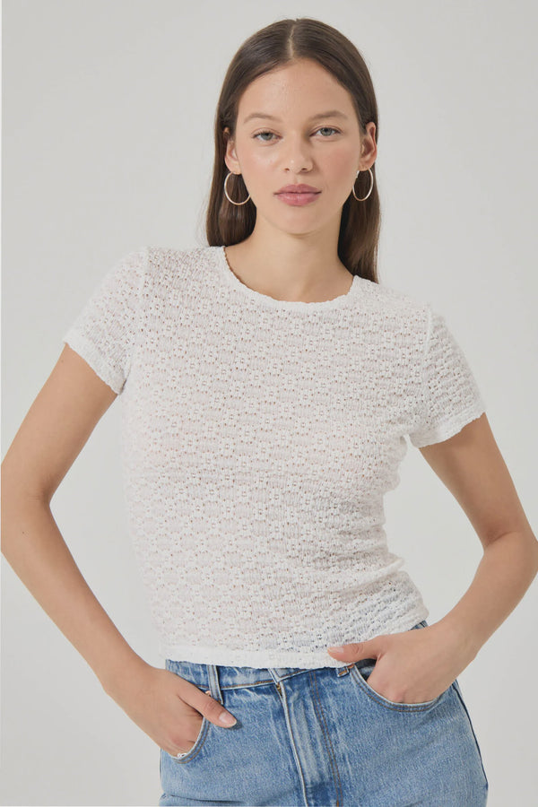 Rollas - Daisy Tee Vintage White lace