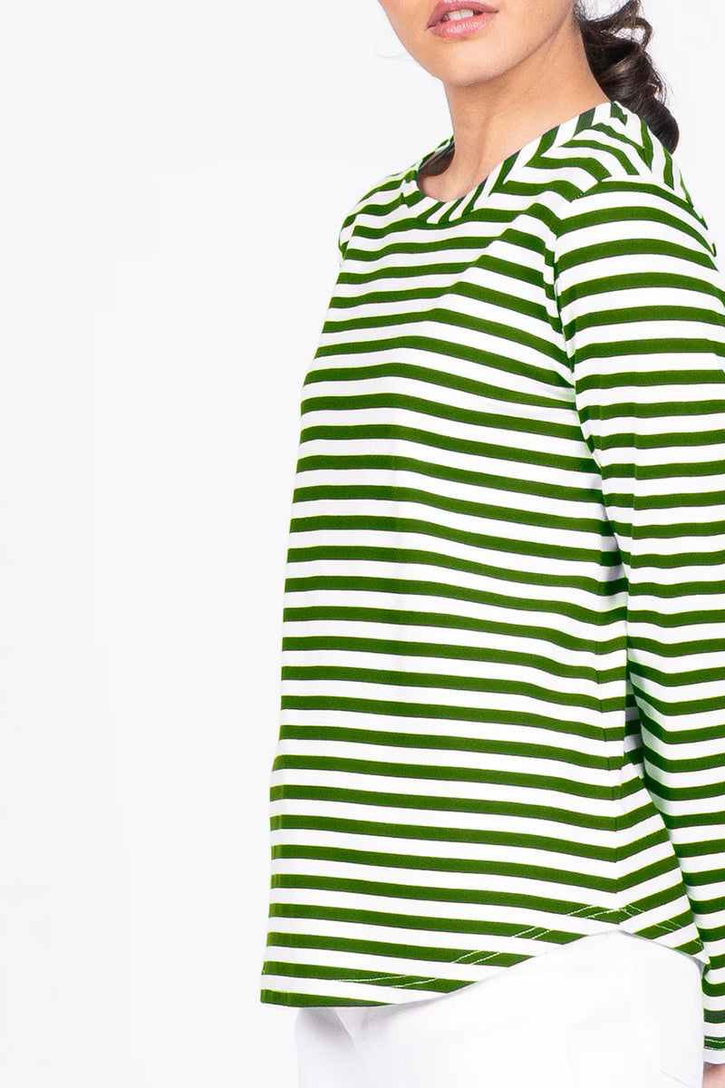 Wilson Trollope -Emilia  Forest Stripe Top