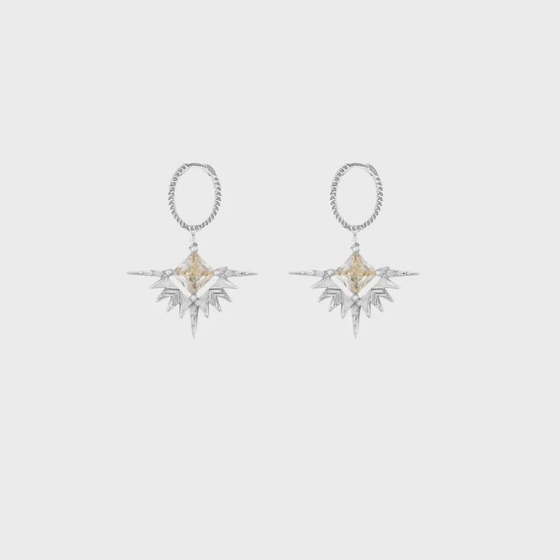 Lindi Kingi - Solstice Sleepers - Silver & Pale Lemon