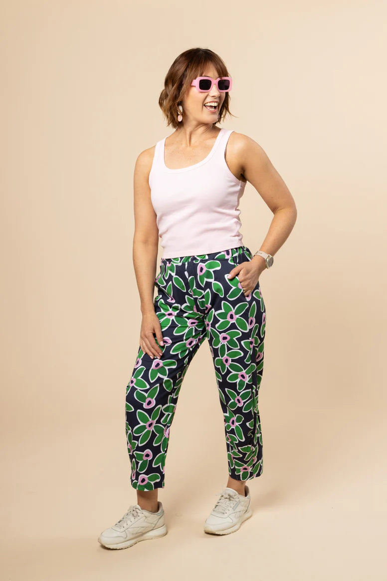 Two + Lou - All Day Pants Flora Nova