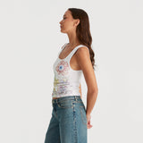 Wrangler - Wild Flower Reaction Tank White