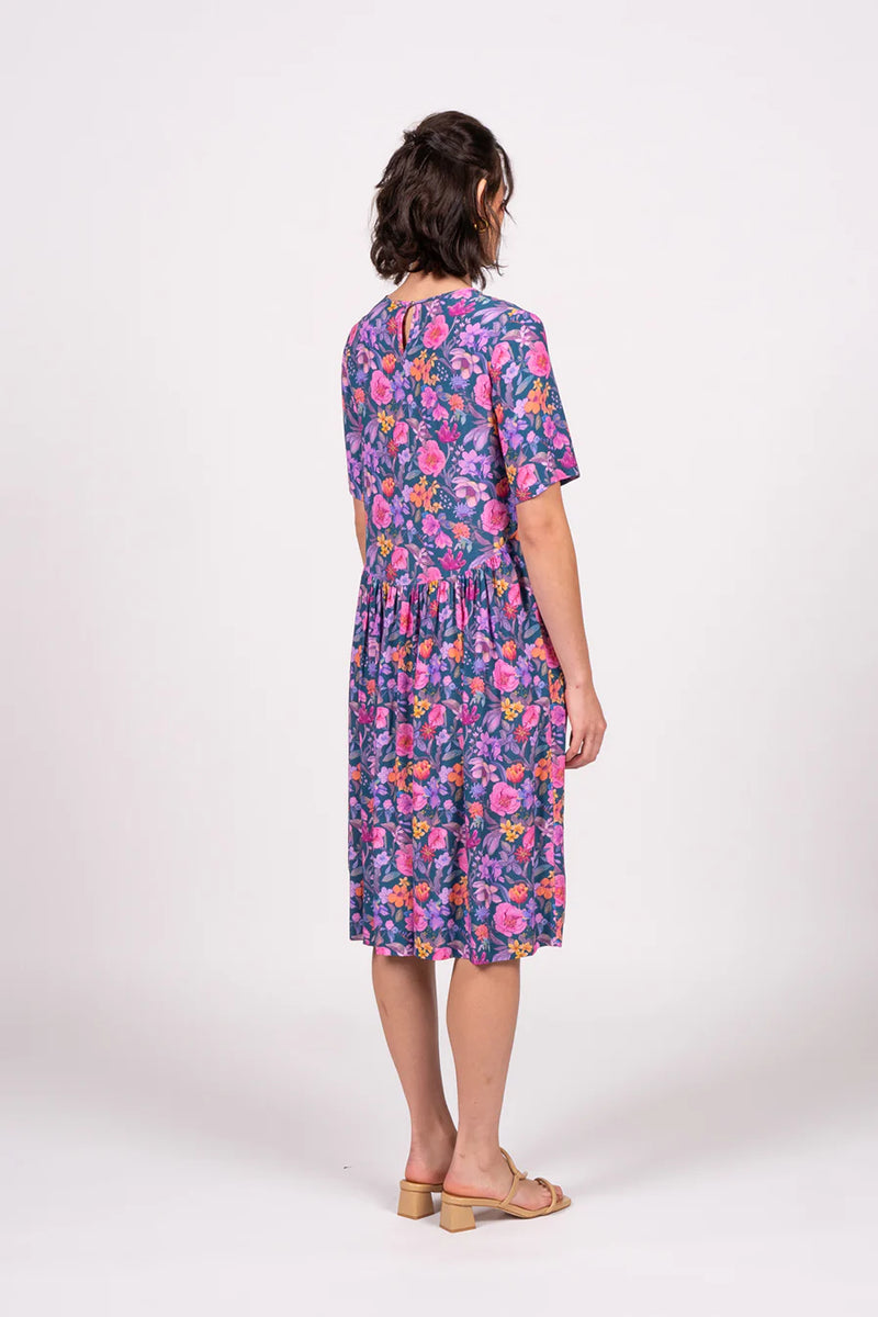 Wilson Trollope - Otama Dress S/S Violet Floral