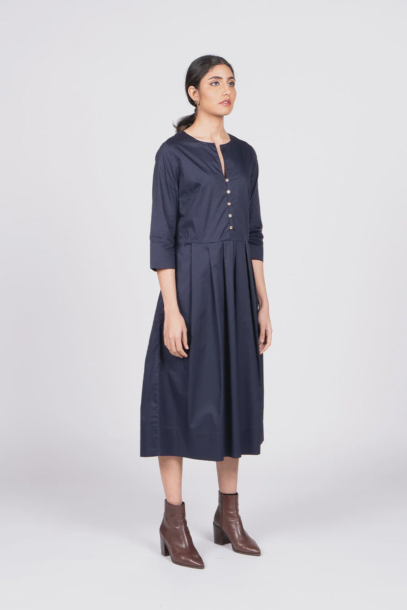 Wilson Trollope-  Margareta Dress - Navy