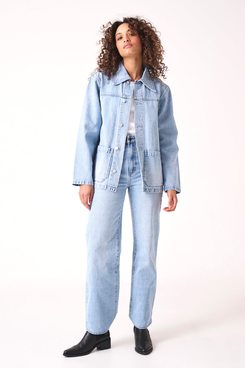 Rolla's - Worker Jacket - Lyocell Light Vintage Blue
