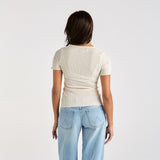 Wrangler - Daria Button Tee Vintage White