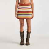 Wrangler - Flat Knit Mini Skirt Sunset Multi