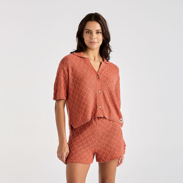 Wrangler - Scallop Shrunken  Knit Top