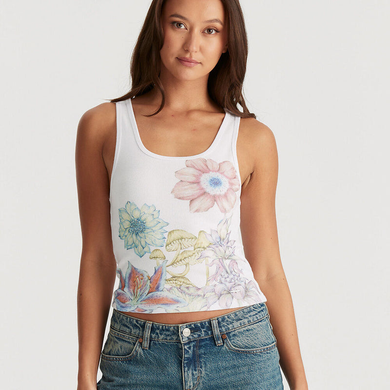 Wrangler - Wild Flower Reaction Tank White