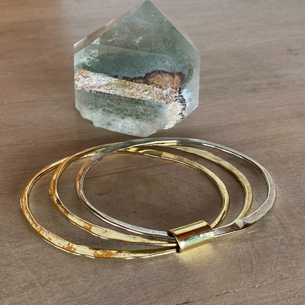Loma Metal + Stone - Joya Bangles (set of 3)