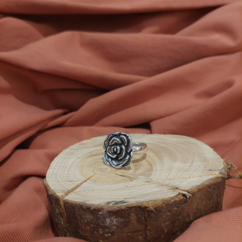HDJ - Silver Rose Ring