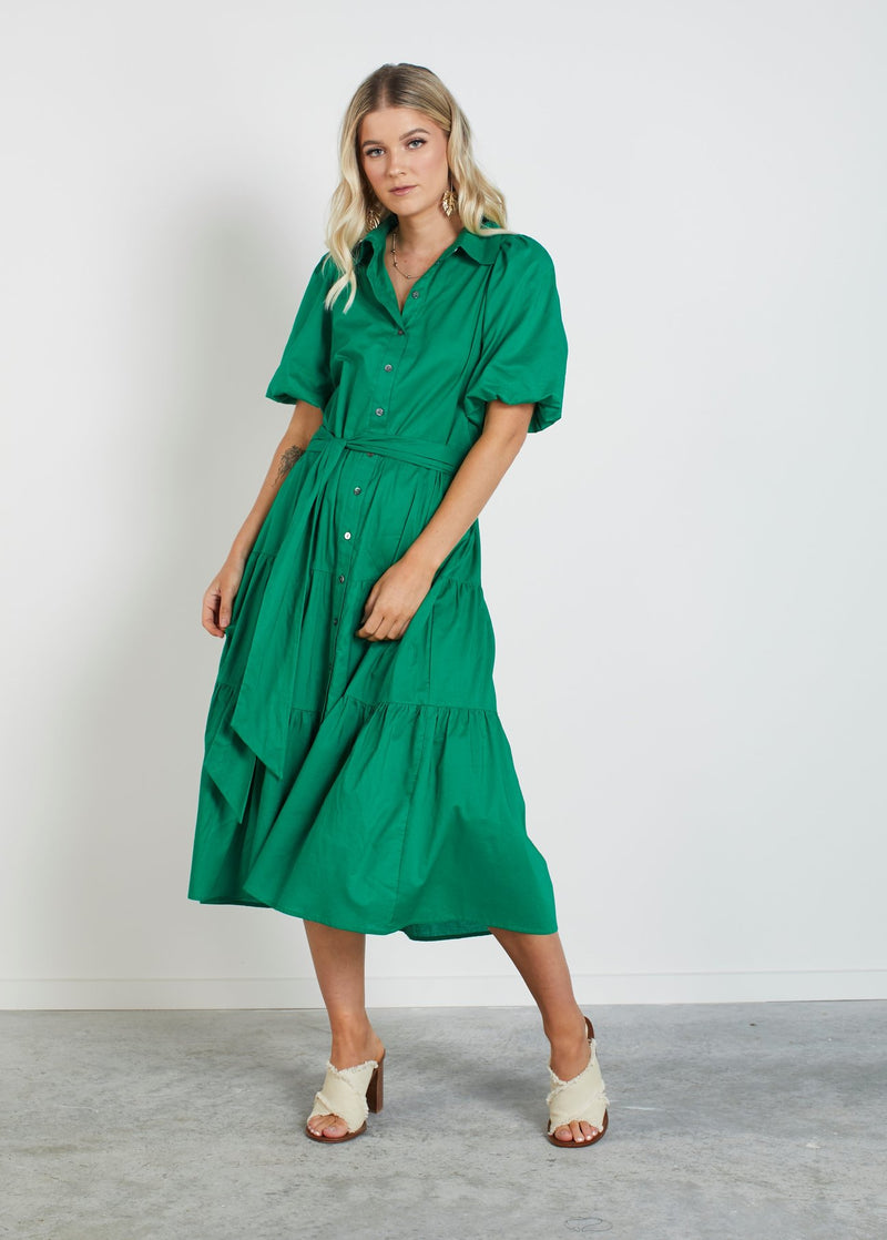 Drama the Label - Gracie Dress Emerald Green