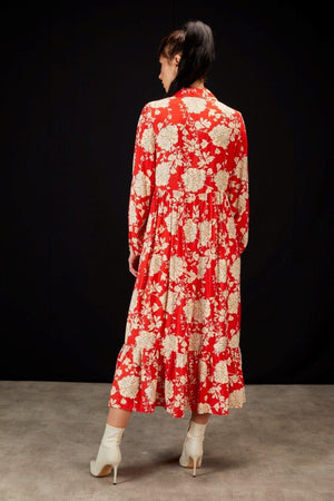 Drama The Label - Florence Dress Red Bloom