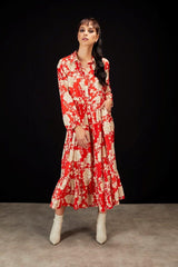 Drama The Label - Florence Dress Red Bloom