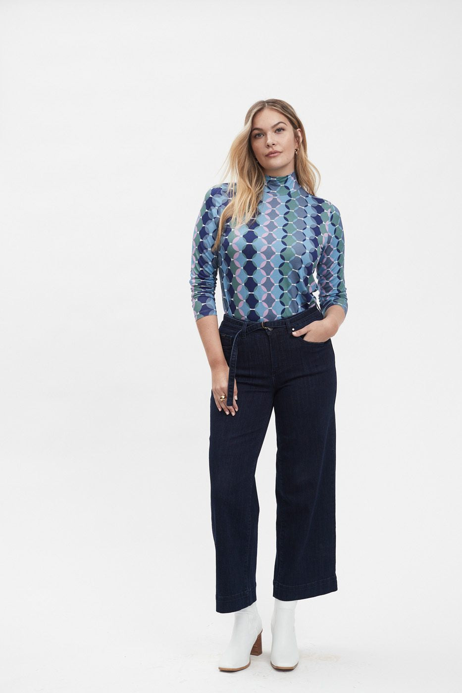 FDJ - Olivia Wide Ankle Jeans main image 1