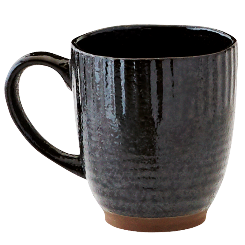 Madam Stoltz - Stoneware Earth Mug BLK each