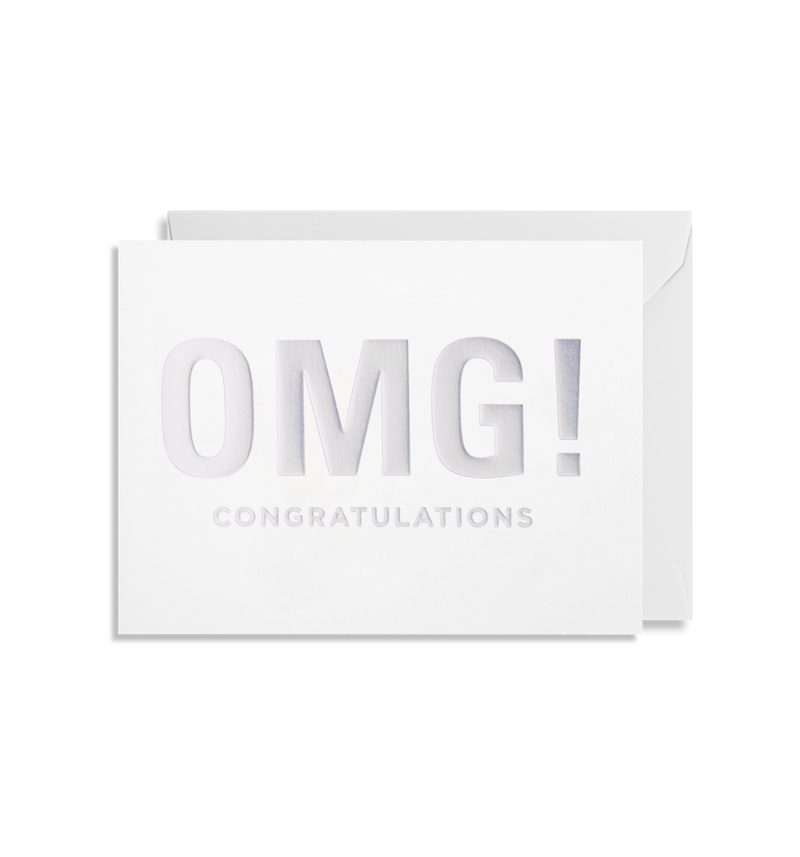 Blank Greeting Card - OMG! Congratulations